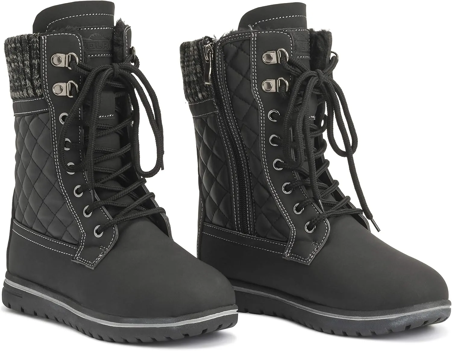 Womens Waterproof Durable Snow Winter Hiking Fleece Ankle Boots