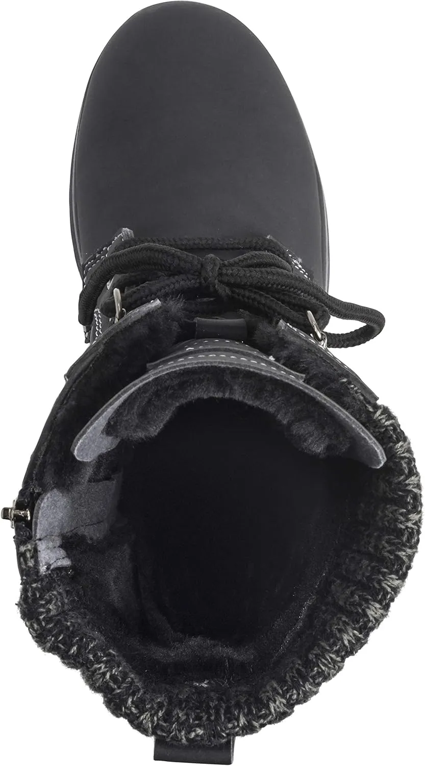Womens Waterproof Durable Snow Winter Hiking Fleece Ankle Boots