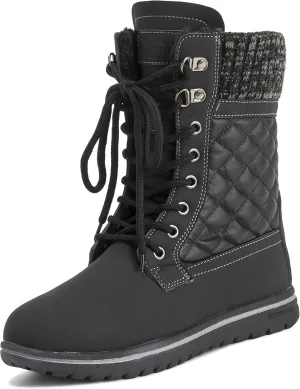 Womens Waterproof Durable Snow Winter Hiking Fleece Ankle Boots