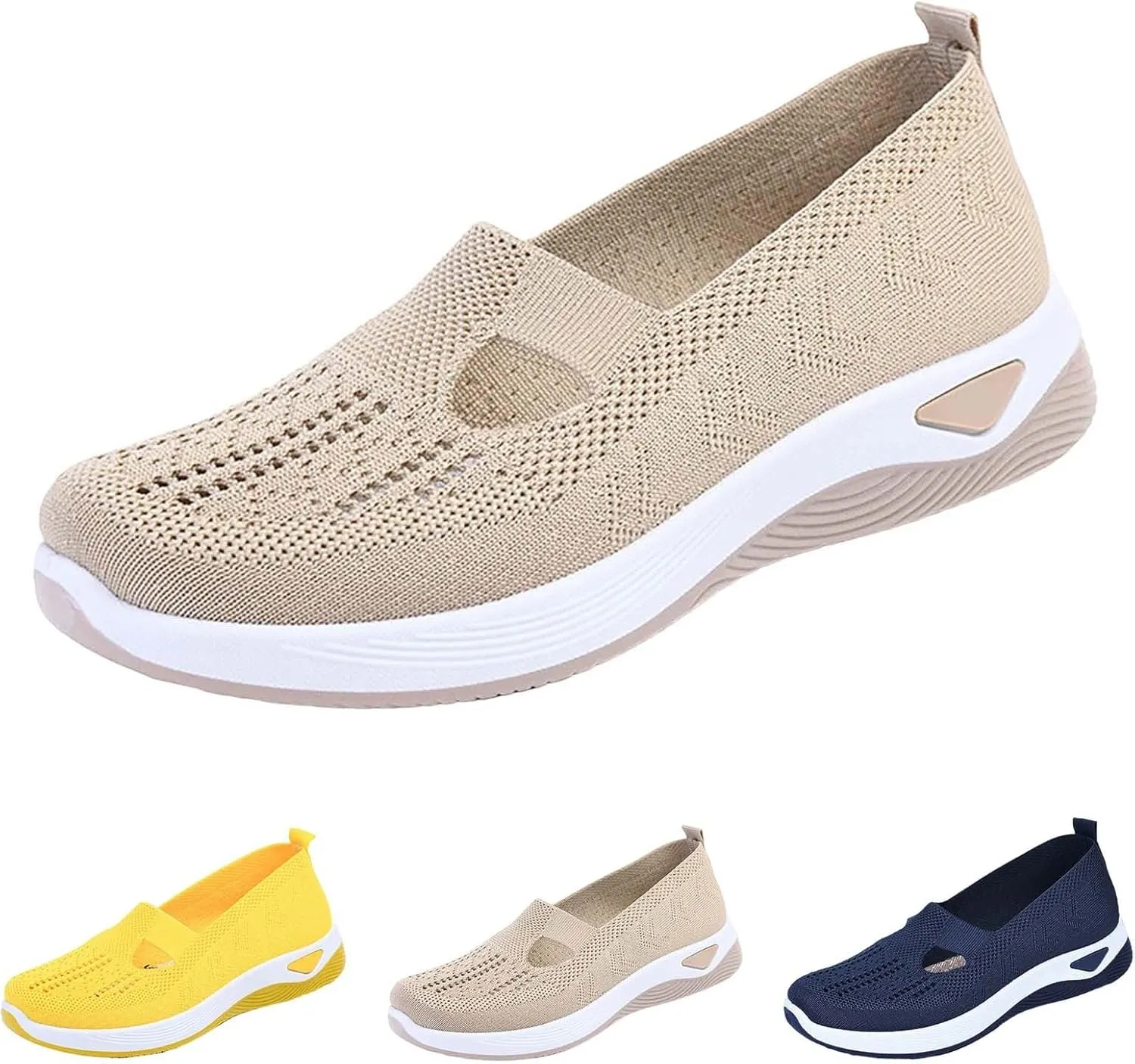Women's Woven Orthopedic Breathable Soft Sole Womens Tennis Shoes Wide Width Ladies Casual Shoes Men Shoes Sneakers Red Tennis Shoe Loafers Shoe