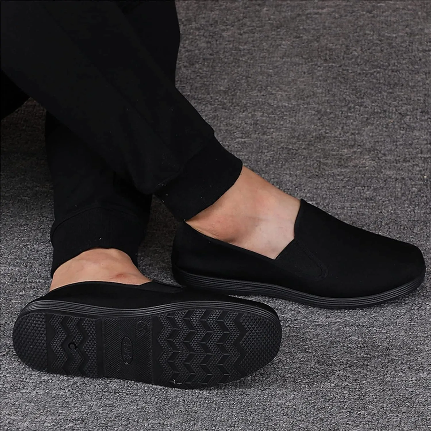 Wygwlg 2022 New Kung Fu Shoes, Old Beijing Chinese Style Traditional Vintage Men Canvas Shoes, Men Breathable Work Shoes