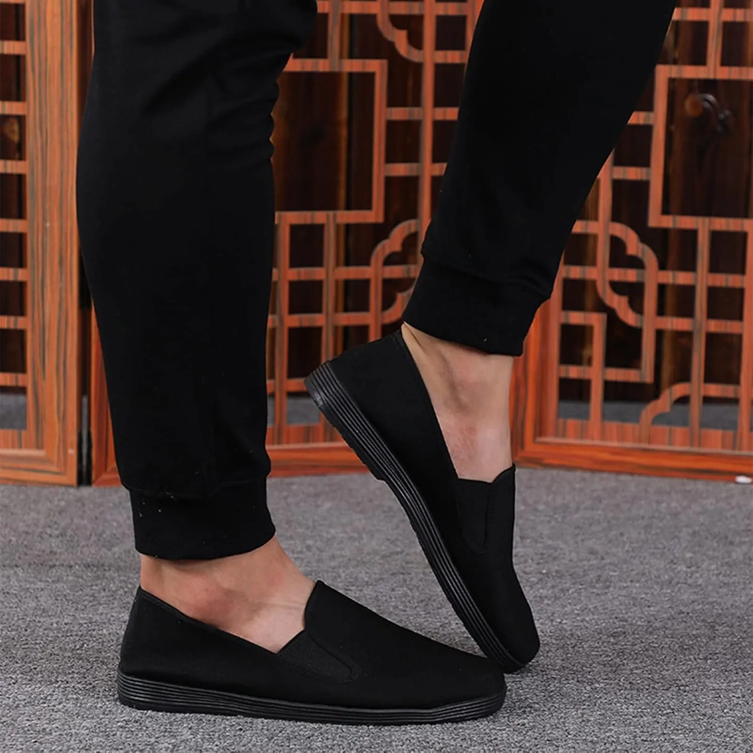 Wygwlg 2022 New Kung Fu Shoes, Old Beijing Chinese Style Traditional Vintage Men Canvas Shoes, Men Breathable Work Shoes