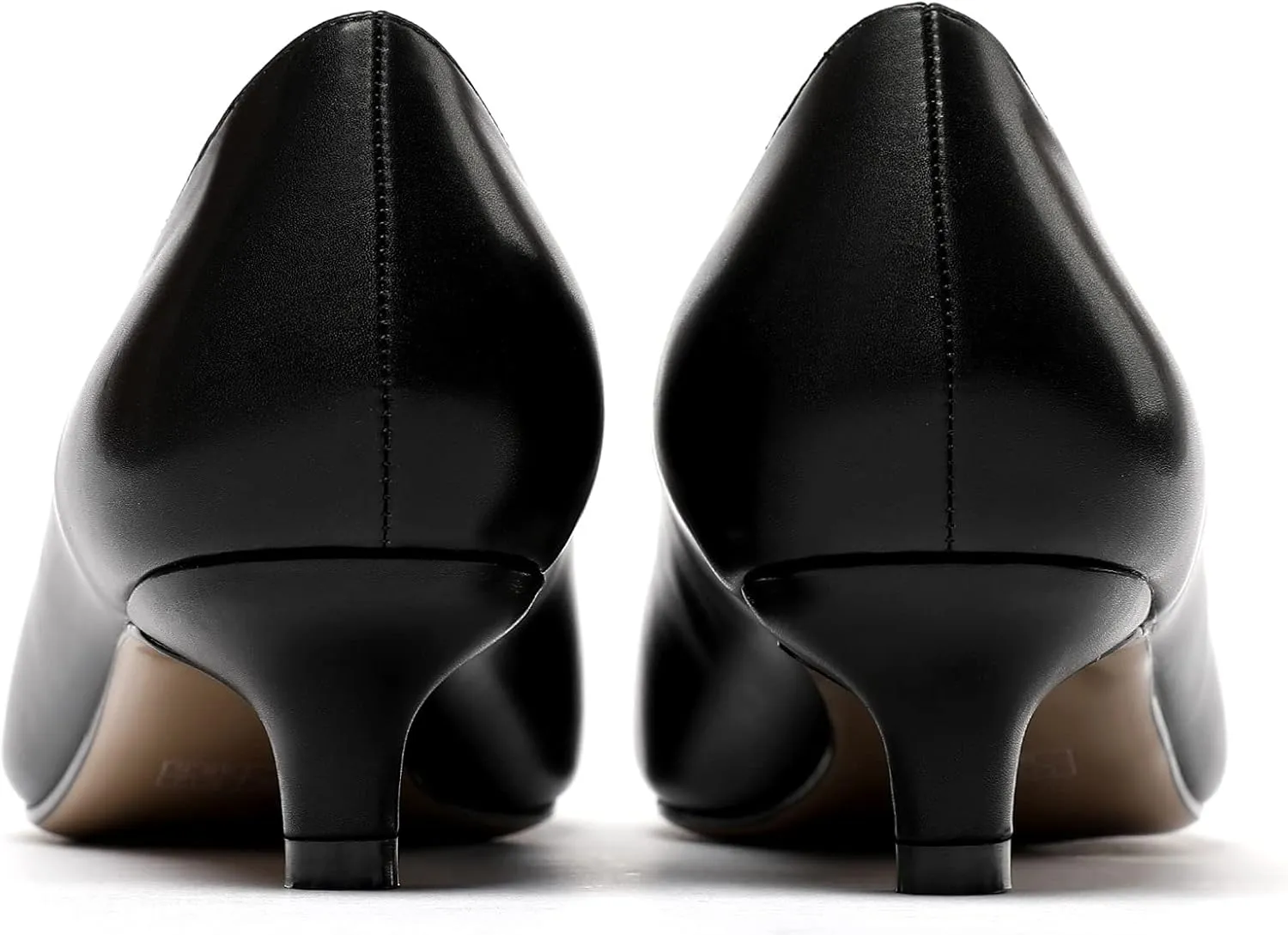 YODEKS Women's Kitten Heel Pumps Pointed Toe Low Heels Slip On Fashion Dress Shoes 1.5 Inch