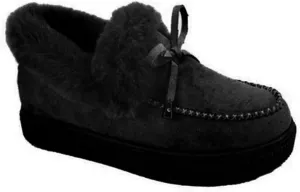 ZBYY Women's Winter Flat Boots Warm Durable Shoes Fur Lining Ankle Snow Boots Flats Platform Thick Plush Walking Loafer